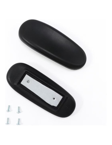 Reposabrazos de Silla de Oficina WPJFMXZ - Juego de 2 Negro