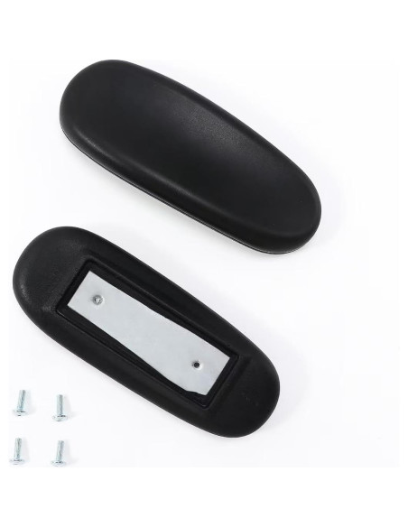 Reposabrazos de Silla de Oficina WPJFMXZ - Juego de 2 Negro