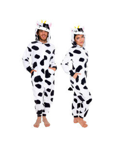 Mono Disfraz de Animal Funziez! para Adultos - Vaca Mediana