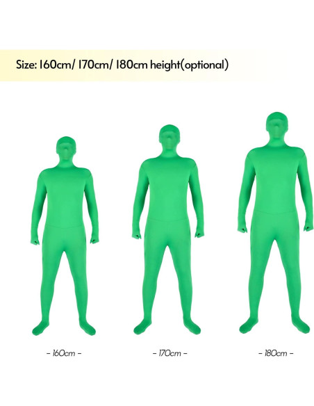 Traje Verde de Cuerpo Completo Andoer Unisex Adulto 160-180cm