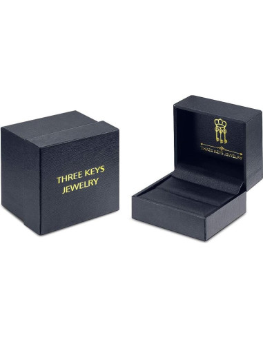 Anillo de Boda Tungsteno 6mm Azul Tres Claves Joyería