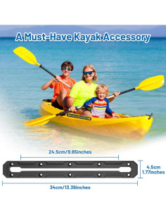 Riel de Kayak Omoojee 01 Accesorios Montaje Paquete de 2 2