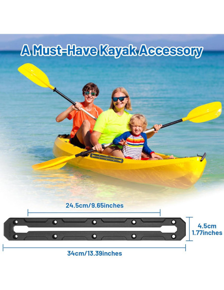 Riel de Kayak Omoojee 01 Accesorios Montaje Paquete de 2