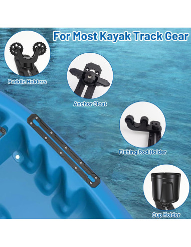 Riel de Kayak Omoojee 01 Accesorios Montaje Paquete de 2