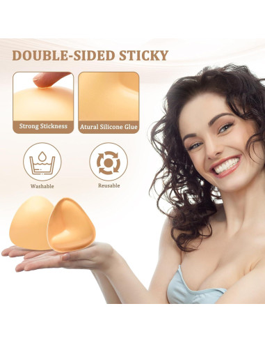 Almohadillas Push Up PRISSESA Doble Cara Amarillo 14.6x14.4 cm