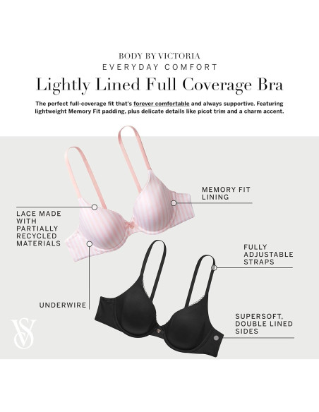 Sujetador Body by Victoria 36D Acolchado Blanco