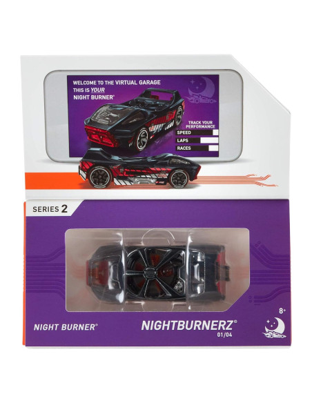 Coche Hot Wheels id Night Burner con Chip NFC 1/64 GML25