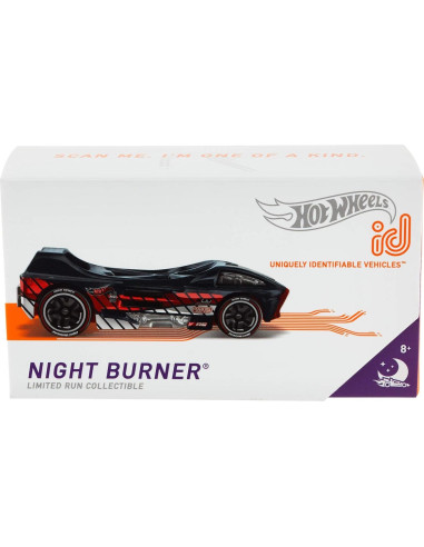 Coche Hot Wheels id Night Burner con Chip NFC 1/64 GML25