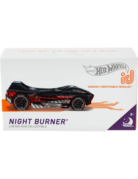 Coche Hot Wheels id Night Burner con Chip NFC 1/64 GML25