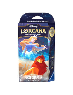 Baraja Inicial TCG Ravensburger Disney Lorcana Zafiro y Acero 60 cartas