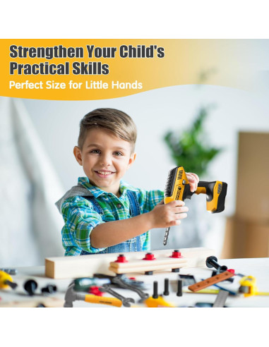 Kit de Herramientas de Construcción Playhiland para Niños 3-8 Años