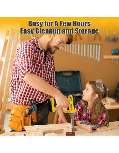 Kit de Herramientas de Construcción Playhiland para Niños 3-8 Años