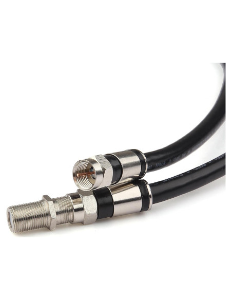 Cable Coaxial GTOTd 1.22m Tipo F Hembra a Hembra 75 Ohm