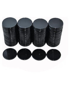 Set de 100 Fichas de Plástico 25mm SmartDealsPro (Negro)