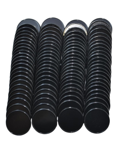 Set de 100 Fichas de Plástico 25mm SmartDealsPro (Negro)