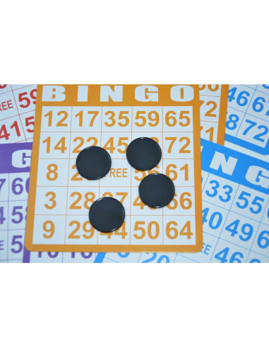 Set de 100 Fichas de Plástico 25mm SmartDealsPro (Negro)