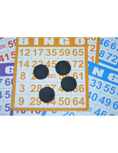 Set de 100 Fichas de Plástico 25mm SmartDealsPro (Negro)