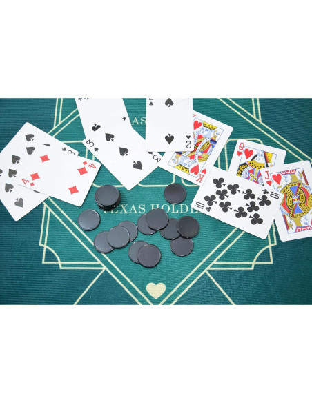 Set de 100 Fichas de Plástico 25mm SmartDealsPro (Negro)