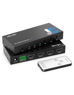 Conmutador HDMI 4K 3 Puertos JCHICI con Control Remoto