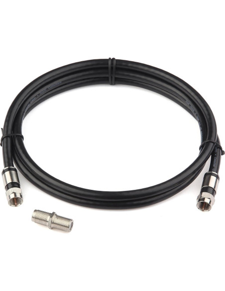 Cable Coaxial GTOTd 1.22m Tipo F Hembra a Hembra 75 Ohm