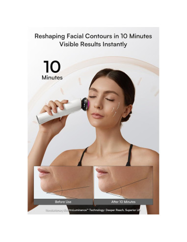 Dispositivo Facial INIA 3 en 1 Luz Roja y Masajeador