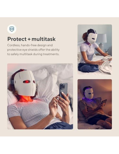 Máscara TheraFace LED Facial Antienvejecimiento 18x20cm