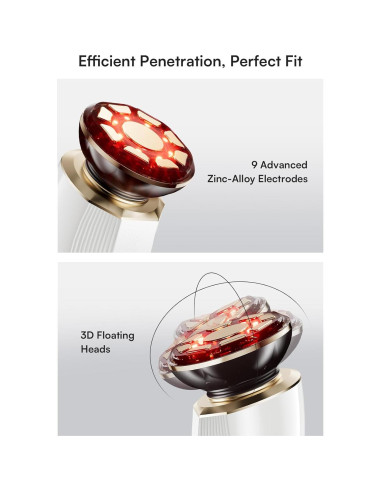Dispositivo Facial INIA 3 en 1 Luz Roja y Masajeador
