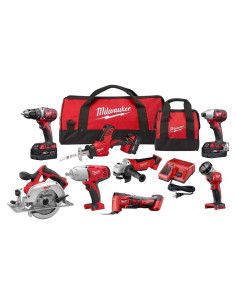Kit Inalámbrico Milwaukee M18 8 Herramientas y Cargador