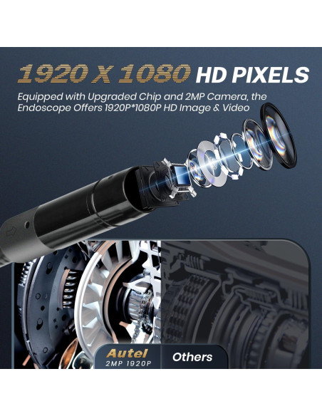 Cámara de Inspección Autel MV108S HD 1920P IP67 8.5mm