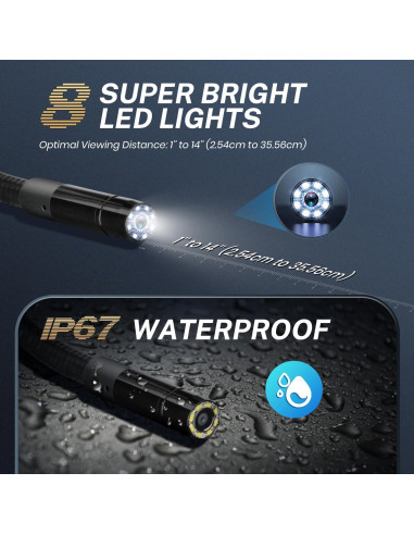 Cámara de Inspección Autel MV108S HD 1920P IP67 8.5mm