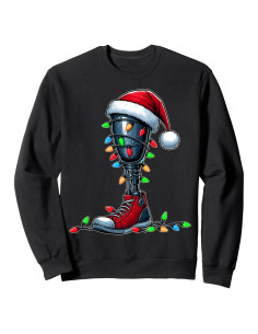 Sudadera Navidad Amputados Protesis Pierna Regalos Unisex
