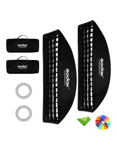 Softbox Godox 30x120cm con Rejilla Panal y Montura Bowens