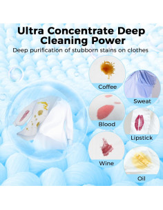 Hojas de detergente ecológico CROS VC-Fresh60, 60 cargas 2