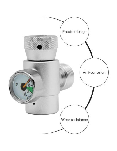 Regulador de CO2 Simlug con Medidor para Tanques de SodaStream