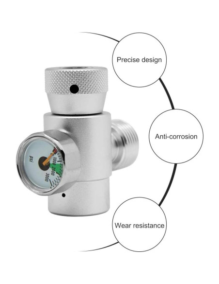 Regulador de CO2 Simlug con Medidor para Tanques de SodaStream