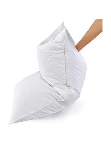 Almohada de Plumas de Ganso Tres Gansos Reina 600 Hilos