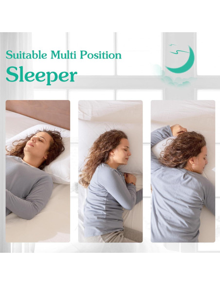 Almohada de Plumas de Ganso Tres Gansos Reina 600 Hilos