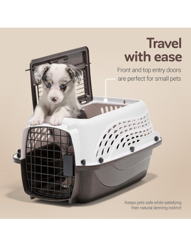 Transportadora Petmate para perros y gatos 48 cm blanca