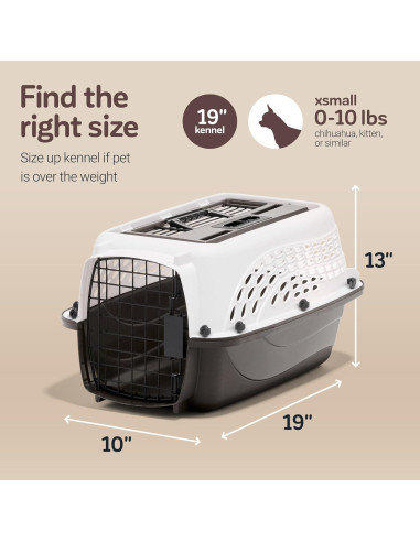Transportadora Petmate para perros y gatos 48 cm blanca