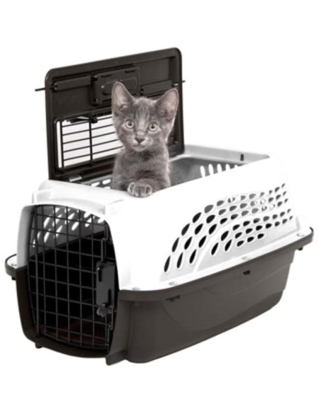 Transportadora Petmate para perros y gatos 48 cm blanca