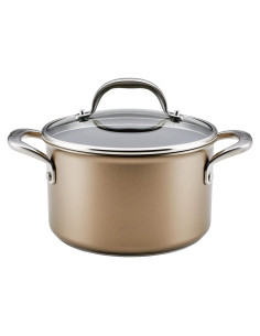 Cacerola Anolon Ascend 4 Cuartos Antiadherente Bronce