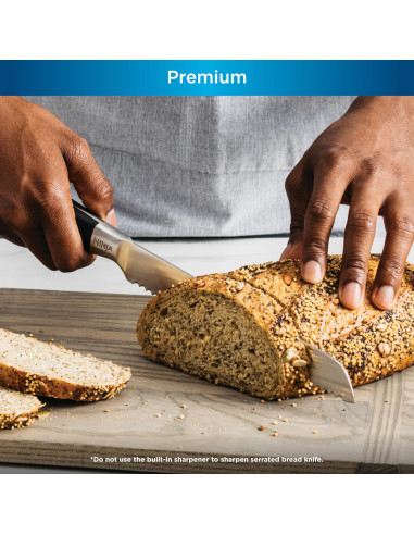 Juego de Cuchillos Ninja Foodi NeverDull 17 Piezas Negro