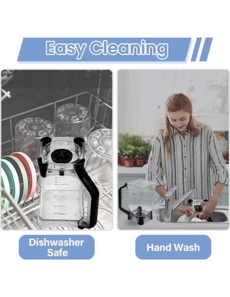 Jarra de Reemplazo 2,07L WARDFYT para Ninja BL610 y más