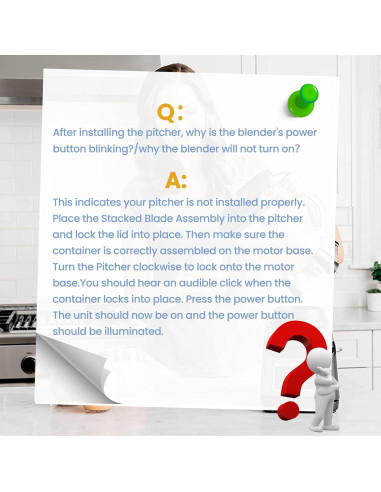 Jarra de Reemplazo 2,07L WARDFYT para Ninja BL610 y más