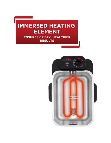 Freidora Profunda T-fal 3.5L Acero Inoxidable 1700W