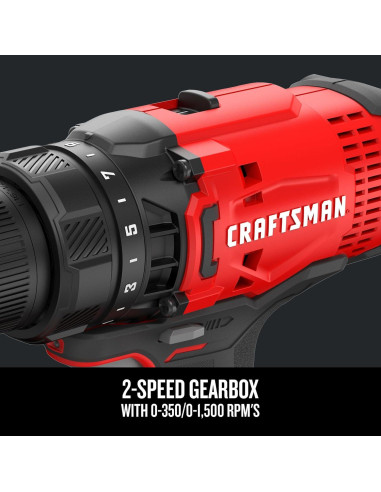 Taladro Atornillador Inalámbrico Craftsman V20 20V 1,27 cm