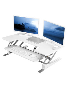 Escritorio Elevable Eléctrico VIVO 106 cm Blanco Ajustable