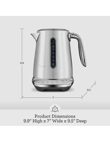 Tetera Inteligente Breville Luxe, 7 Tazas, Acero Inoxidable