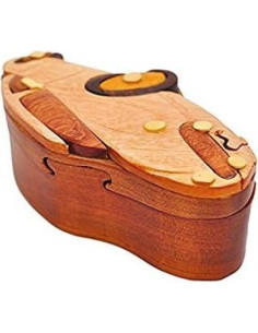 Caja rompecabezas coche deportivo TRICK madera hecha a mano 2