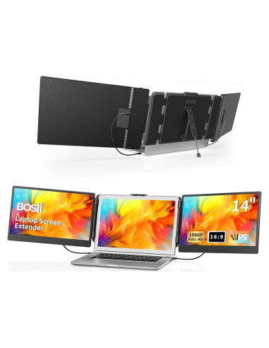 Extensor de Pantalla BOSII 14" FHD 1080P Portátil USB-C
